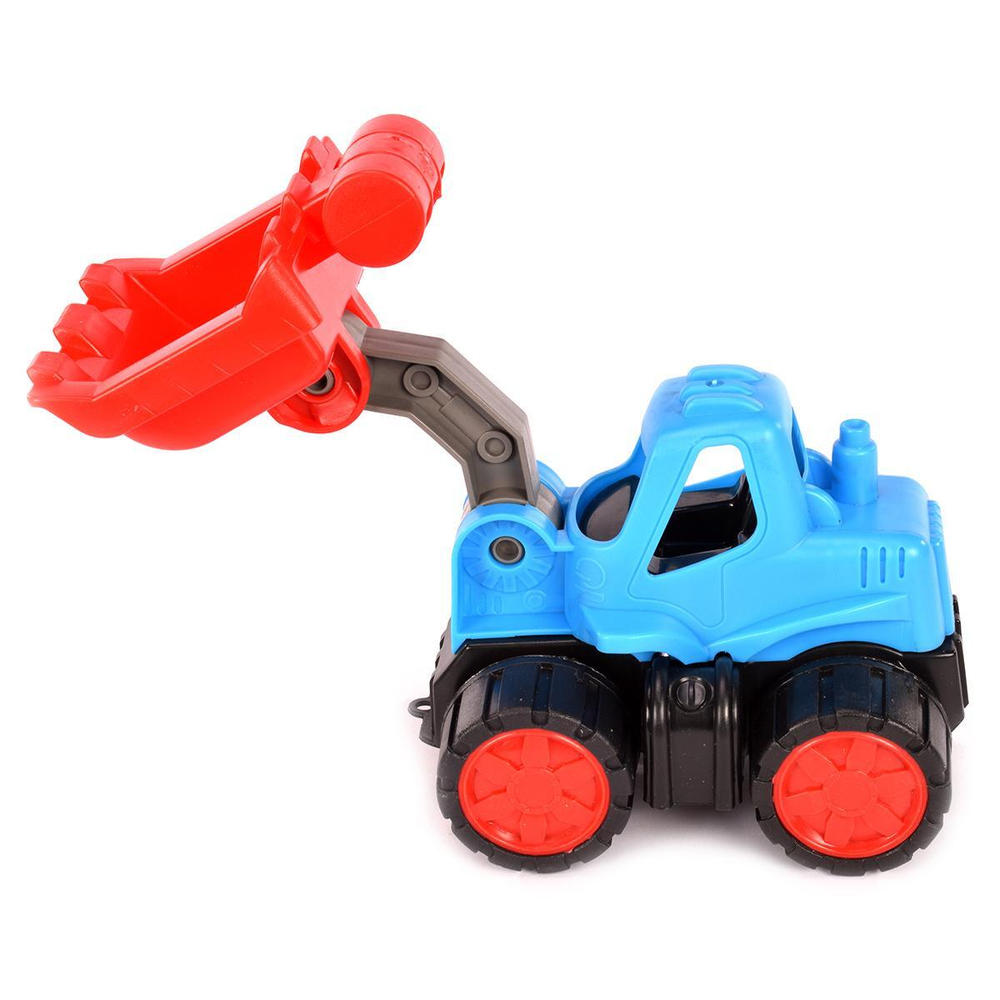 Пластмассовая игрушечная машина Toy Bibib "Эвакуатор с погрузчиком" (35*12*19 см), сетка