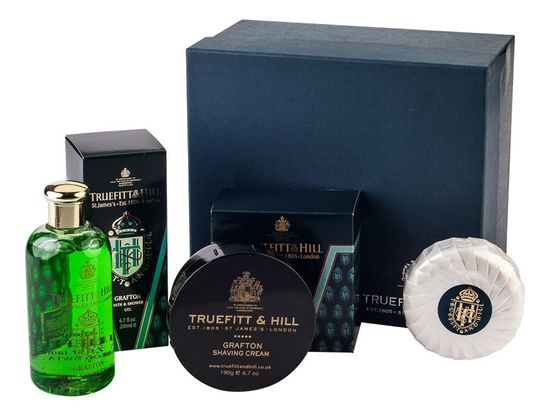 НАБОР ДЛЯ ВАННЫ GRAFTON (КРЕМ ДЛЯ БРИТЬЯ, ГЕЛЬ ДЛЯ ДУША, МЫЛО) T&H