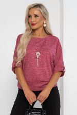 Блуза Сабина (малиновый мусс) Б11-459/8 Nikol (Акция)
