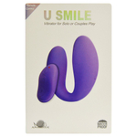Фиолетовый вибромассажер U Smile для пар с пультом ДУ (Цвет: фиолетовый)