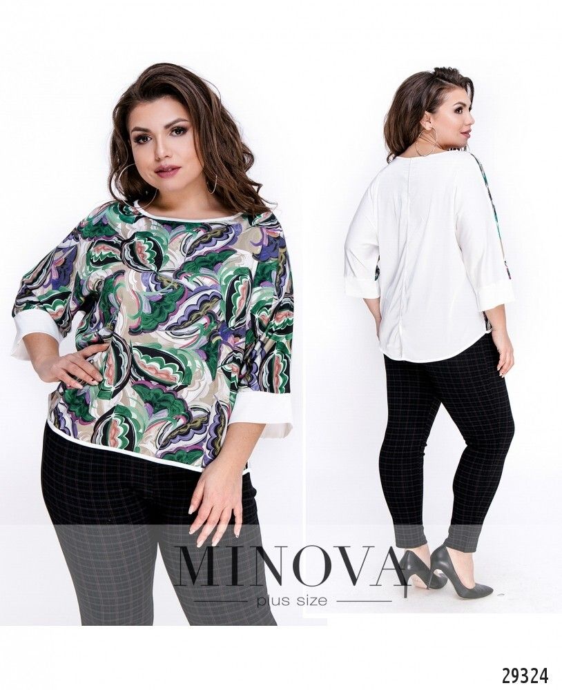 Блуза 010-молочный Minova