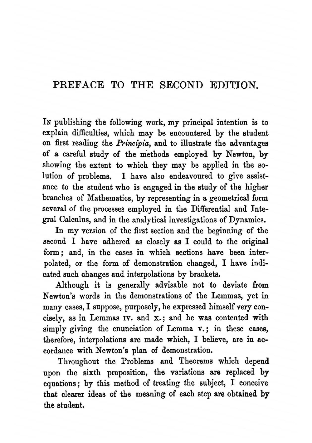 Newton's Principia. First Book, Sections I., II., III. | Percival Frost Isaac Newton
