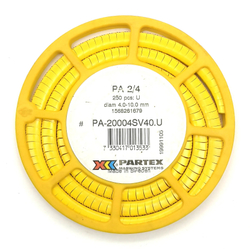 Маркер кабельный сеч.4-10мм PA 2/4 Weidmuller PARTEX РА-20004SV40.U 1568261679 (250 шт.)