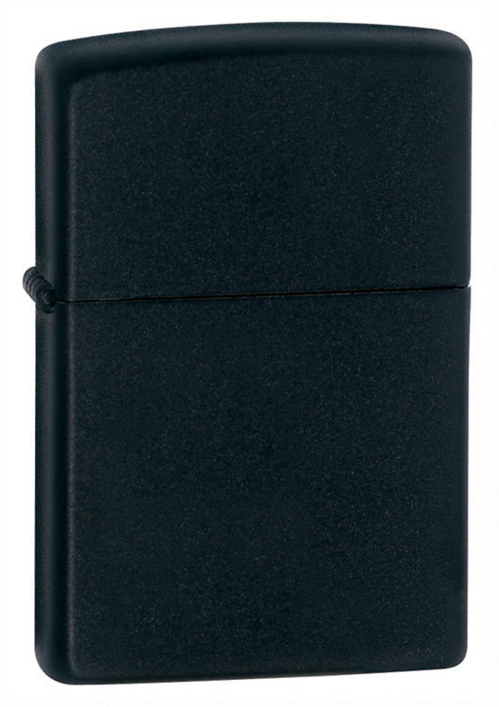 Зажигалка Zippo с покрытием Black Matte, латунь/сталь, чёрная, матовая, 36x12x56 мм