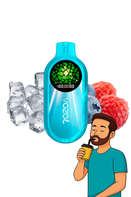 Vozol MAGIC 30000 - Blue Razz Ice (5% nic)