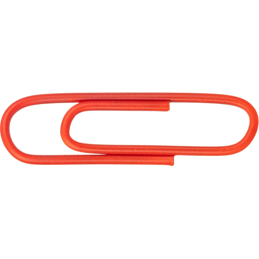 Скрепки канцелярские 28 мм Attache металлические с полимерным покрытием (100 штук в упаковке)