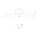 Настенный светодиодный светильник 40133/1 LED белый