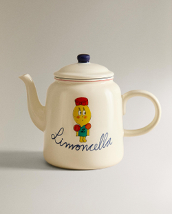 Zara Home заварочный чайник из фарфора, цвет разноцветный, 5 см