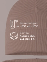 Шапка детская со снудом на осень