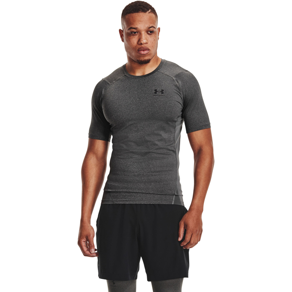 Мужское теннисное поло Under Armour Heatgear Comp T-Shirt Men - Grey