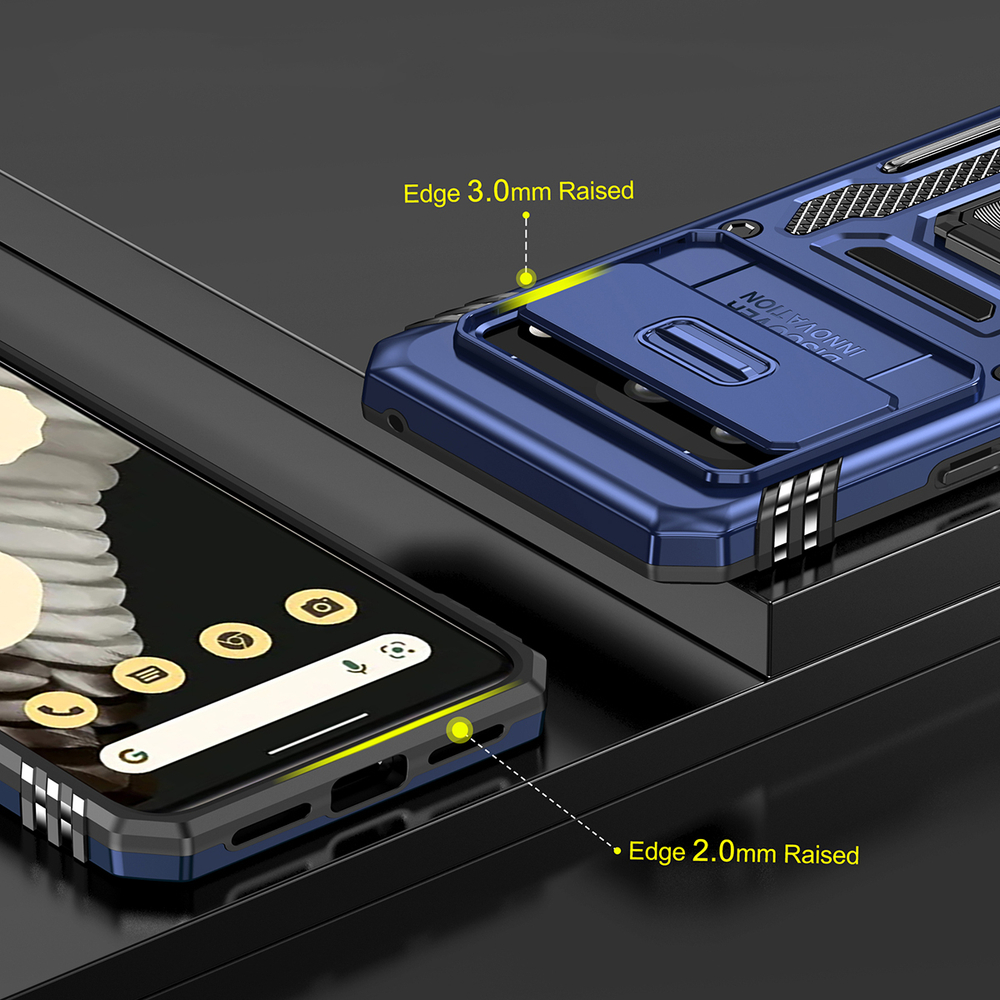 Чехол Safe Case с кольцом и защитой камеры для Google Pixel 7a