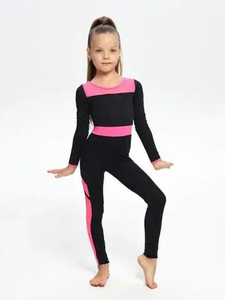 Комбинезон с розовой вставкой