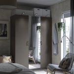 Гардероб- IKEA PAX/FORSAND / ПАКС/ ФОРСАНД ИКЕА, 150х60х201 см, темно-коричневый