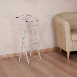 Вешалка костюмная "Контур-малый" белое серебро, ЗМИ