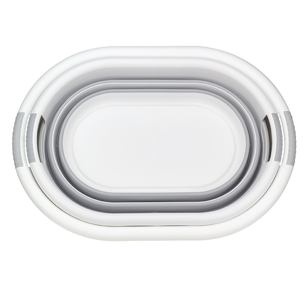 Таз ФЛЕКС 17,5 л овальный складной с ручками, материал- полипропилен, ТЭП М2503