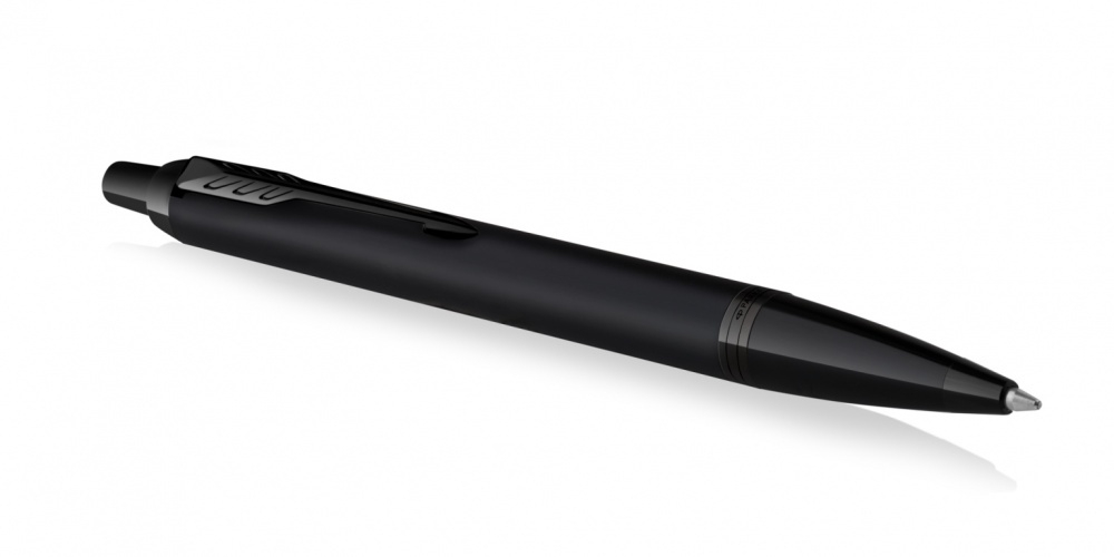 Шариковая ручка Parker IM Achromatic, Black BT, стержень: M, цвет чернил: blue, в подарочной упаковке.