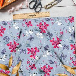 Ткань оксфорд 600 цветочные страсти