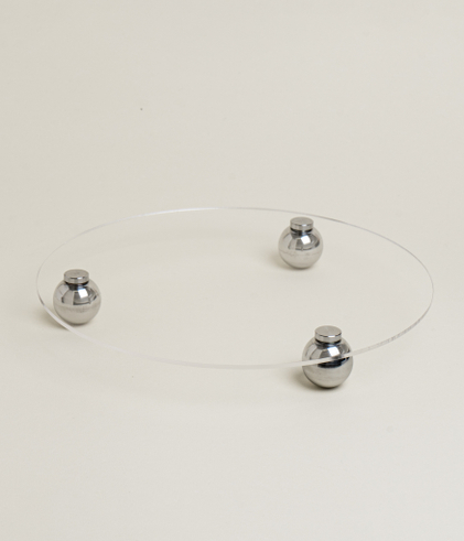 Поднос из акрила на трех сферах