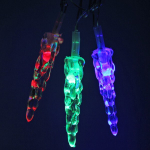 Гирлянда для дома 5,0 м 20 ламп LED с насадками СОСУЛЬКИ, прозрач.пров., авторежим.,IP-20 RG/RB (возможность соединения)