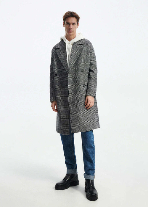 Мужское пальто (светло-серое) Н4