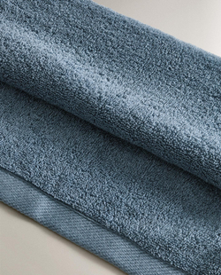 Zara Home - Гладкое махровое хлопковое банное полотенце (500 гхм2), голубой, 50х90 см