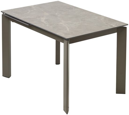 Стол CORNER 120 MATT LATTE STONE SOLID CERAMIC / TAUPE