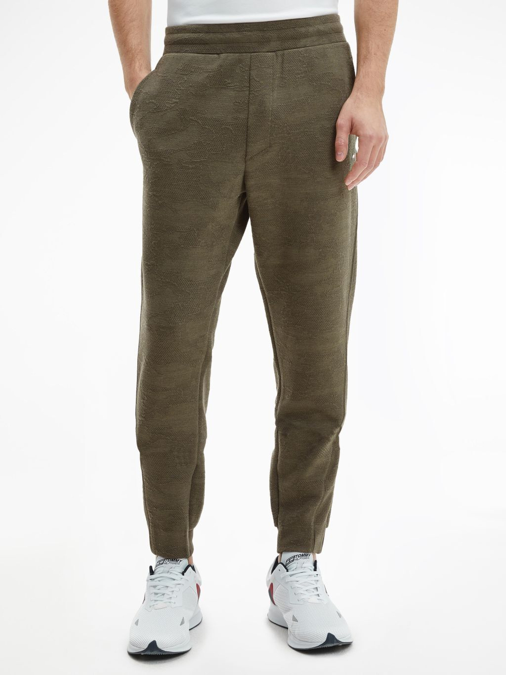 Мужские теннисные штаны Tommy Hilfiger Comfort Capsule Pant - army green