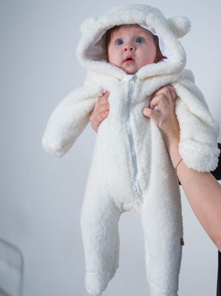 Комбинезон для малыша утепленный Мишка Milk