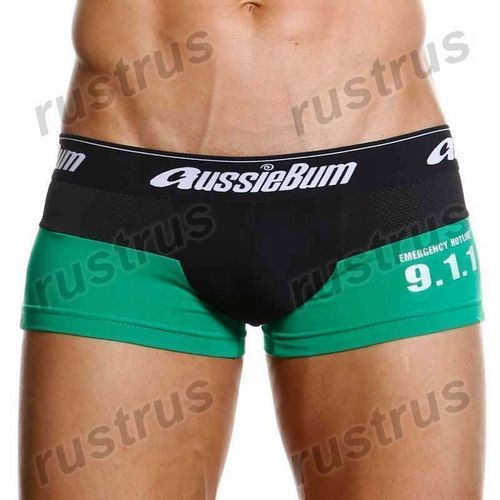 Мужские трусы хипсы зеленые Aussiebum AB00254