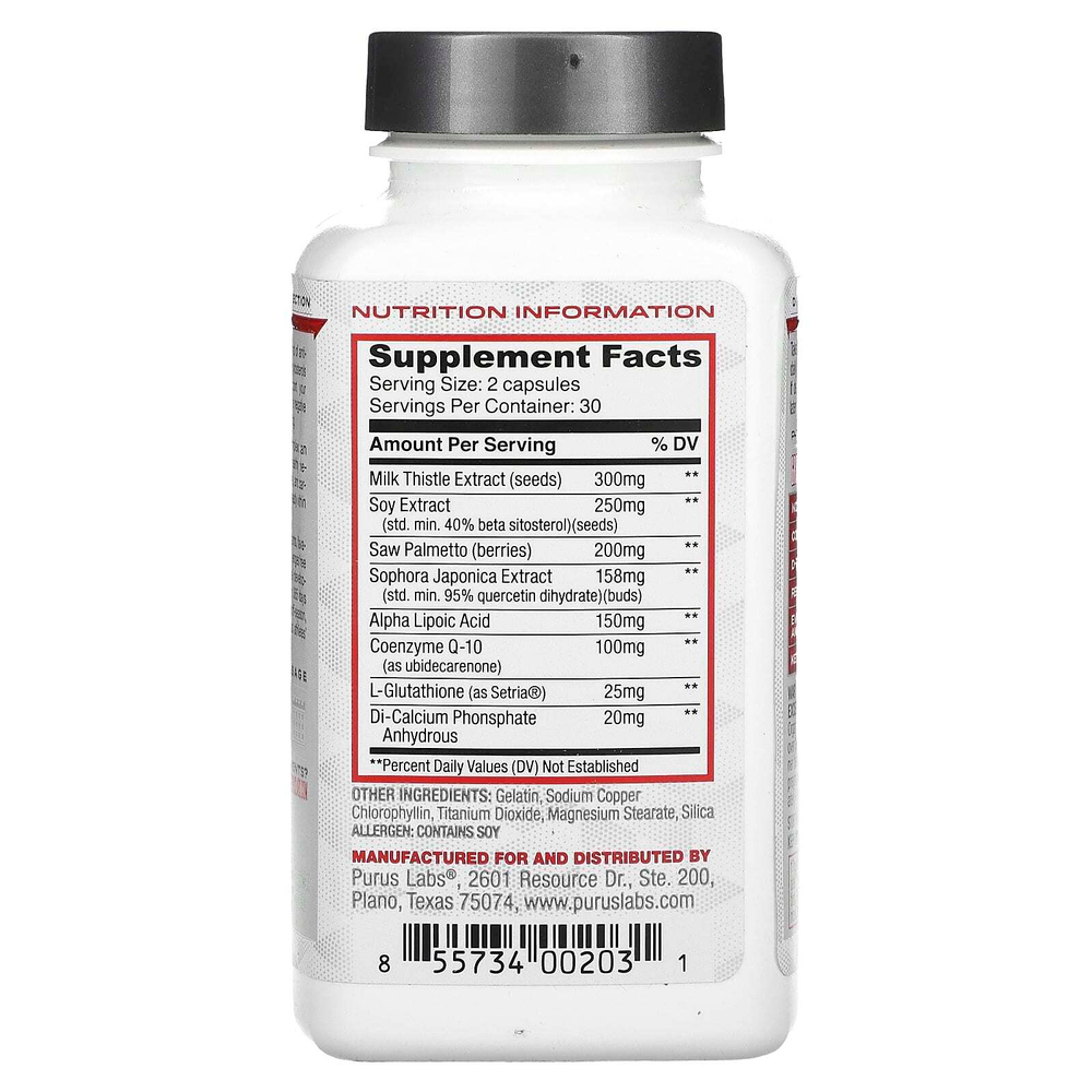 Purus Labs, Organ Shield, 60 желатиновых капсул