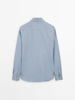 Massimo Dutti Рубашка из 100% хлопка, голубой