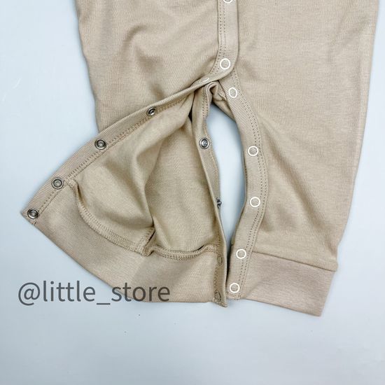 Слип хлопковый "Basic" Бежевый, открытые ножки