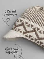 Шапка для мальчика с козырьком на осень