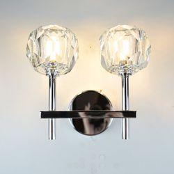 Бра Boule de Cristal Double Sconce Chrome