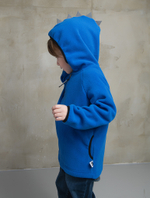 Толстовка флисовая "Дино" синий