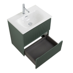 Тумба с раковиной подвесная BelBagno UNO-MINI-800-2C-SO-VO Еловый матовый, раковина белая BB-8099-3-80