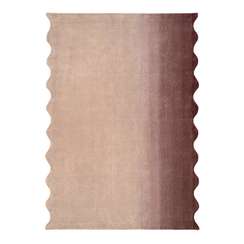 Ковер из шерсти over horizon цвета марсала из коллекции trendy ruffles, 180х230 см