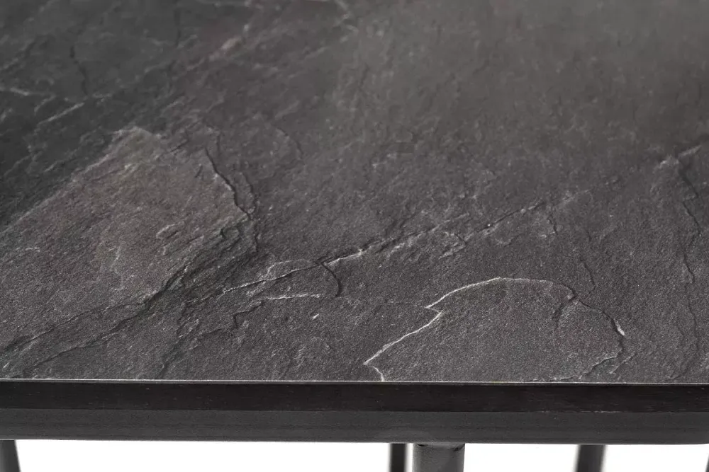 "Женева" интерьерный стол из HPL шестиугольный, D40, H55, цвет "серый гранит"