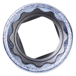 KING TONY (433022S) Головка торцевая стандартная двенадцатигранная 1/2", дюймовая 11/16"