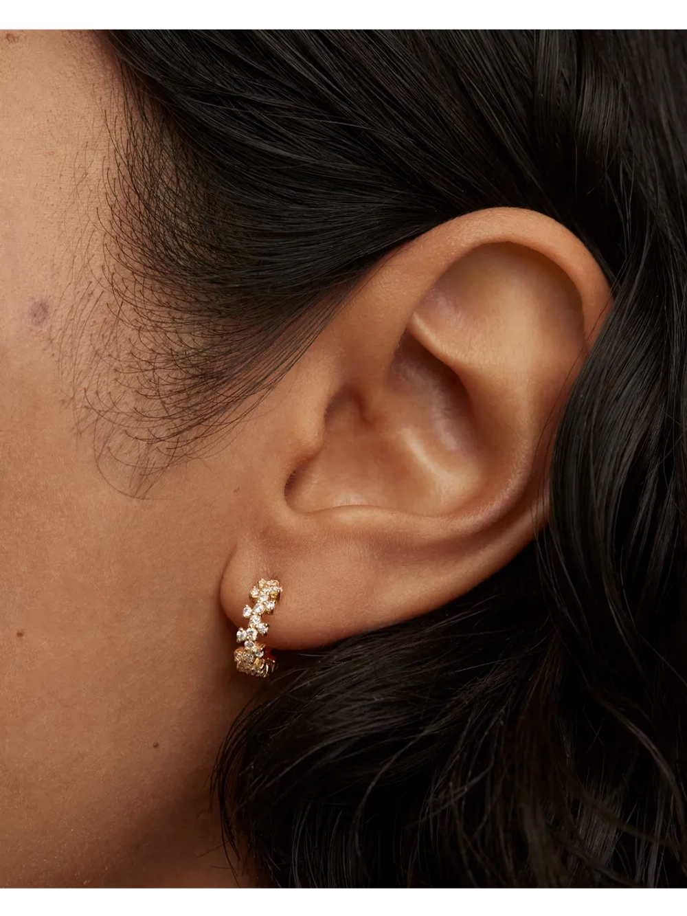 Серьги женские PDPaola Little Crown серебро 925 пробы покрытое золотом 750 пробы AR01-578-U