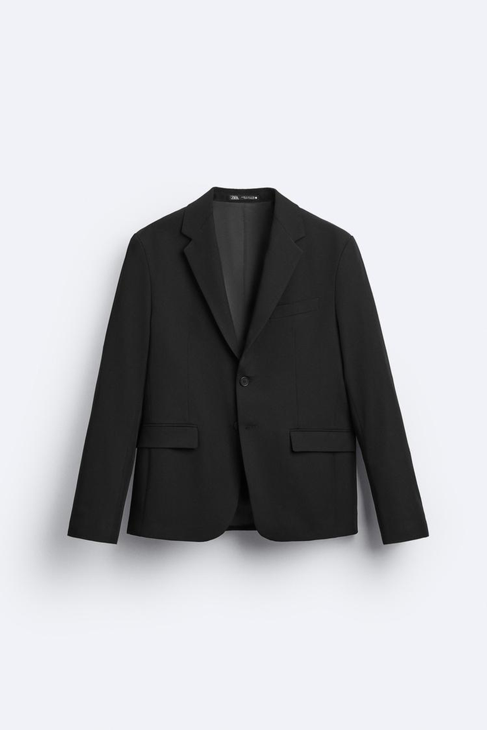 ZARA КОСТЮМНЫЙ БЛЕЙЗЕР КОМФОРТНОЙ ПОСАДКИ, ЧЕРНЫЙ