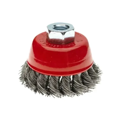 Набор щеток металлических для УШМ 75мм 2шт, стальная