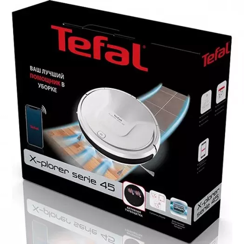 Робот-пылесос Tefal X-Plorer Serie 45 RG8227WH белый