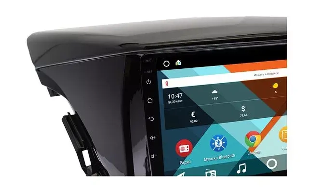 Магнитола для Mitsubishi Eclipse Cross 2017-2021 (взамен 206х105мм ШГУ под козырьком) - Vaycar VA47-0135-2K на Android 13, 8-ядер, 2K QLED, ТОП процессор, CarPlay, 4G SIM-слот