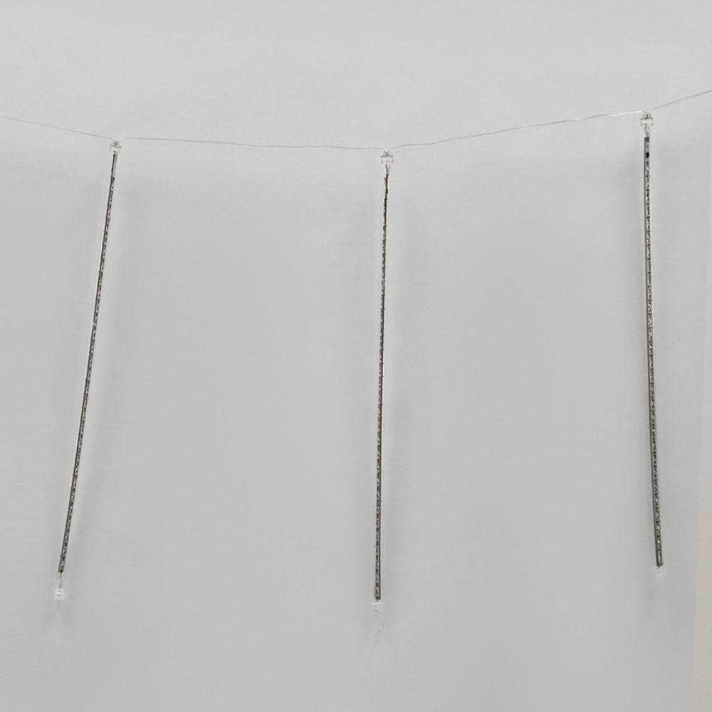 ULD-E2405-240-DTK BLUE IP44 METEOR Занавес светодиодный фигурный Падающие звезды. соединяемый. 2х0.5м. 8 подвесов. Синий свет. Провод прозрачный. TM Uniel.