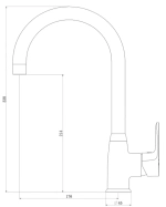 Смеситель Royce Uno для кухни (RCM-120704CR)