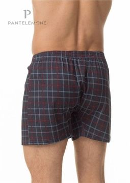 Трусы мужские семейные Pantelemone PMB-422, клетка темно-серая