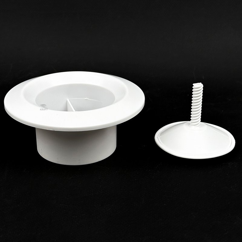 Анемостат вентиляционный 100 мм универсальный из ABS пластика