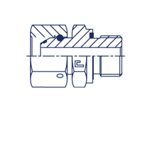 Штуцер FNE BSP 5/8 - BSP 1/2