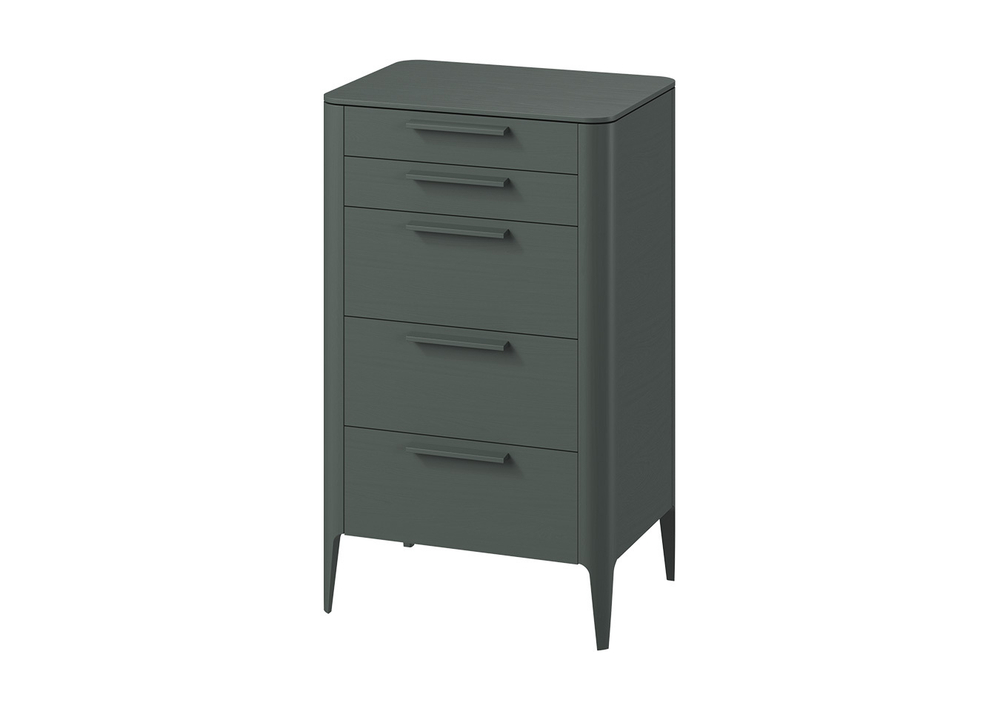 Комод Type oak высокии? 5 ящиков (темно-серый)